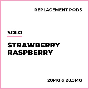 Solo Pre Filled Replacement Pods: solo Replacement Pods - Strawberry Raspberry