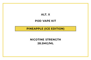 Alt: alt. X Pod Vape Kit - Pineapple (Ice Edition)