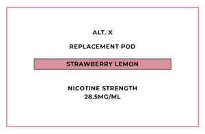 alt. X Replacement Pod - Strawberry Lemon