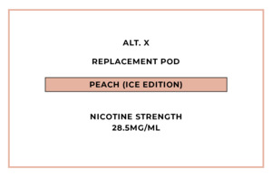 alt. X Replacement Pod - Peach (Ice Edition)