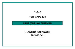 alt. X Pod Vape Kit - Mint (Spring Edition)