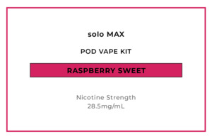 Pod Vapes: solo MAX 14000 Pod Vape Kit - Raspberry Sweet
