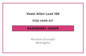 Vozol Alien Luxe 15K Pod Vape Kit - Raspberry Grape