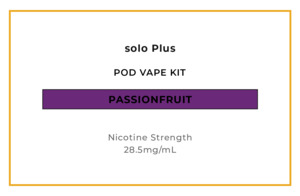 solo Plus Pod Vape Kit - Passionfruit