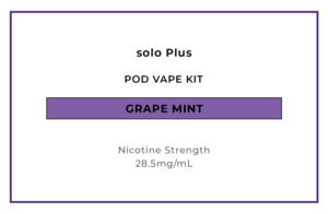 solo Plus Pod Vape Kit - Grape Mint