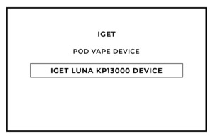IGET LUNA KP13000 Pre-filled Vape Device