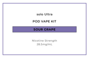 solo Ultra Pod Vape Kit - Sour Grape
