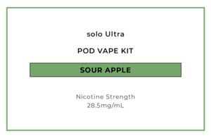 solo Ultra Pod Vape Kit - Sour Apple