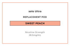 solo Ultra Replacement Pod - Sweet Peach