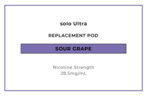 Solo Ultra Pod Vape: solo Ultra Replacement Pod - Sour Grape