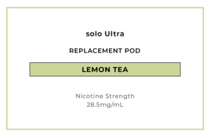 solo Ultra Replacement Pod - Lemon Tea