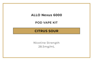 Allo Nexus Pod Vape Kits Replacement Pods Online: ALLO Nexus 6000 Pre-filled Vape Kit