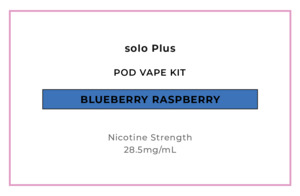 Solo Plus: solo Plus Pod Vape Kit - Blueberry Raspberry