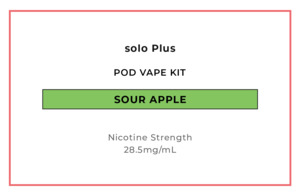 solo Plus Pod Vape Kit - Sour Apple
