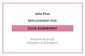 solo Plus Replacement Pod - Sour Raspberry