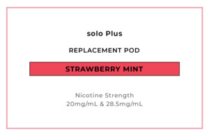 Solo Plus: solo Plus Replacement Pod - Strawberry Mint