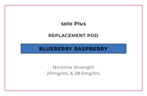 solo Plus Replacement Pod - Blueberry Raspberry