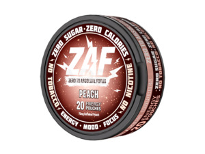 Energy Pouches: ZAF Caffeine Pouches - Peach