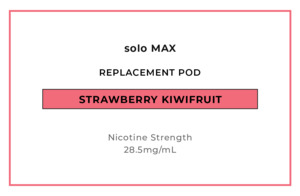 Solo Max 14000 Pre Filled Replacement Pods: solo MAX 14000 Replacement Pod - Strawberry Kiwifruit