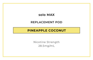 solo MAX 14000 Replacement Pod - Pineapple Coconut