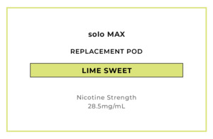 Solo Max 14000 Pre Filled Replacement Pods: solo MAX 14000 Replacement Pod - Lime Sweet