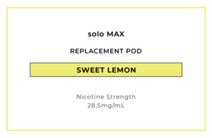 solo MAX 14000 Replacement Pod - Sweet Lemon