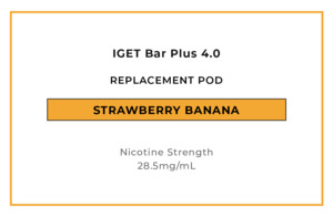 IGET Bar Plus 4.0 Replacement Pod - Strawberry Banana