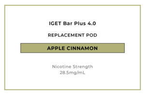 IGET Bar Plus 4.0 Replacement Pod - Apple Cinnamon