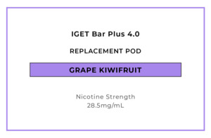 Iget Bar Plus 4 0: IGET Bar Plus 4.0 Replacement Pod - Grape Kiwifruit