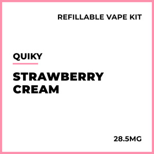 Quiky Refillable Vape Kit - Strawberry Cream