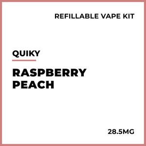 New Arrivals: Quiky Refillable Vape Kit - Raspberry Peach
