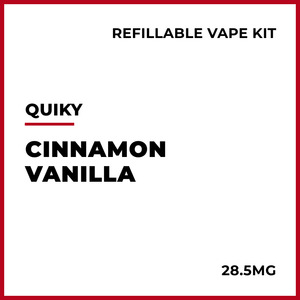 New Arrivals: Quiky Refillable Vape Kit - Cinnamon Vanilla