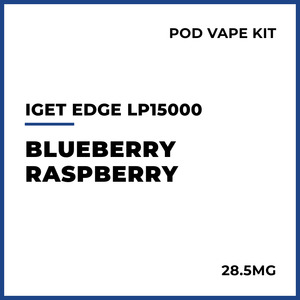IGET Edge LP15000 Pod Vape Kit - Blueberry Raspberry