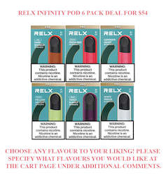 Relx Pod Promotions: RELX Infinity Pods 6 for $54 Deal