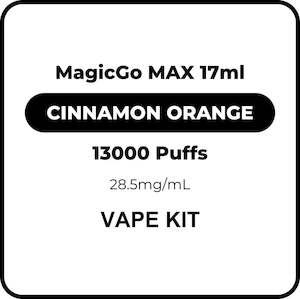 Relx Magicgo Max Vape Kits: RELX MagicGo Max Vape Kit Cinnamon Orange 17mL