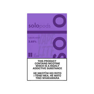 Solo Pods: solo Pods 2-Pack - Grape Mint 2.85% Nic