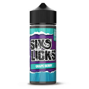 Six Licks: SIX LICKS - Grape Berry[Grappleberry]  100ml