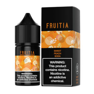 Fruitia: FRUITIA Salts - Sweet Peach Soda 30ml