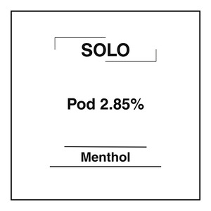 Solo Pods 2.85% - Menthol - Vapemart