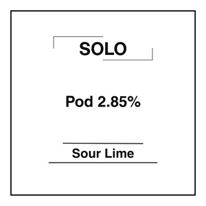 Products: Solo Pods 2.85% - Sour Lime - Vapemart