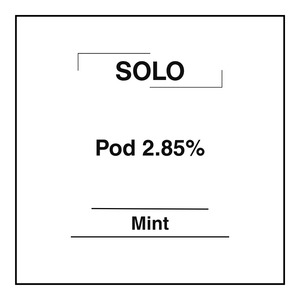 Products: Solo Pods 2.85% - Mint - Vapemart