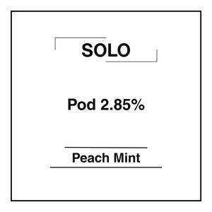 Solo Pods 2.85% - Peach Mint - Vapemart