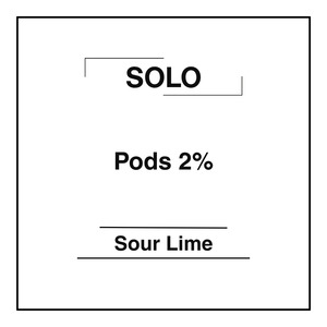 Products: Solo Pods 2% - Sour Lime - Vapemart