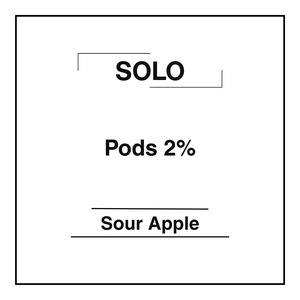 Solo Pods 2% - Sour Apple - Vapemart
