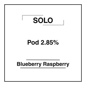 Products: Solo Pods 2.85% - Blueberry Raspberry - Vapemart