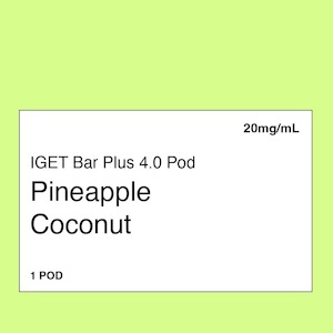 IGET Bar Plus 4.0  Pineapple Coconut