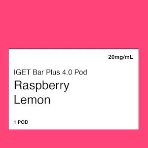 IGET Bar Plus 4.0 Raspberry Lemon
