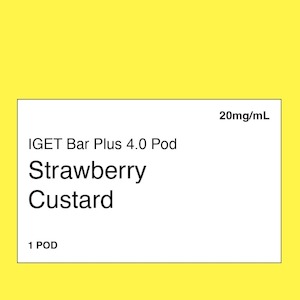 IGET Bar Plus 4.0 Strawberry Custard