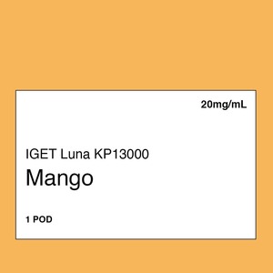 Iget Vape Nz: IGET LUNA KP 13000 Pod - Mango