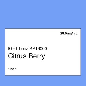Iget Vape Nz: IGET LUNA KP 13000 Pod - Citrus Berry